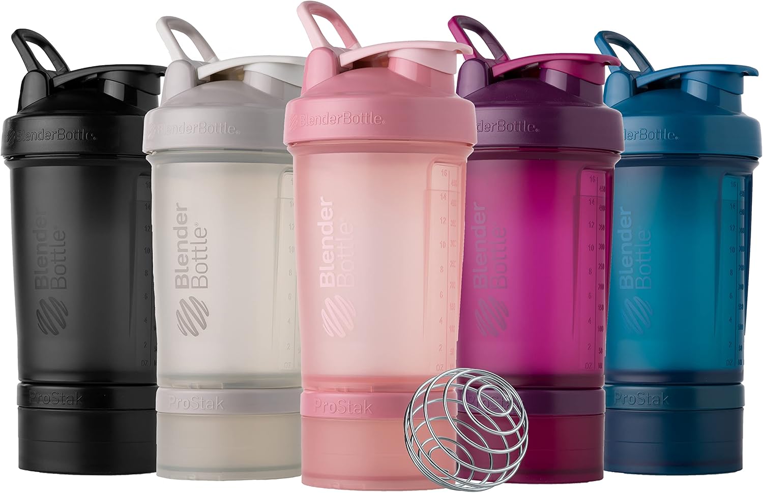 Shaker Bottle with Pill Organizer and Storage for Protein Powder