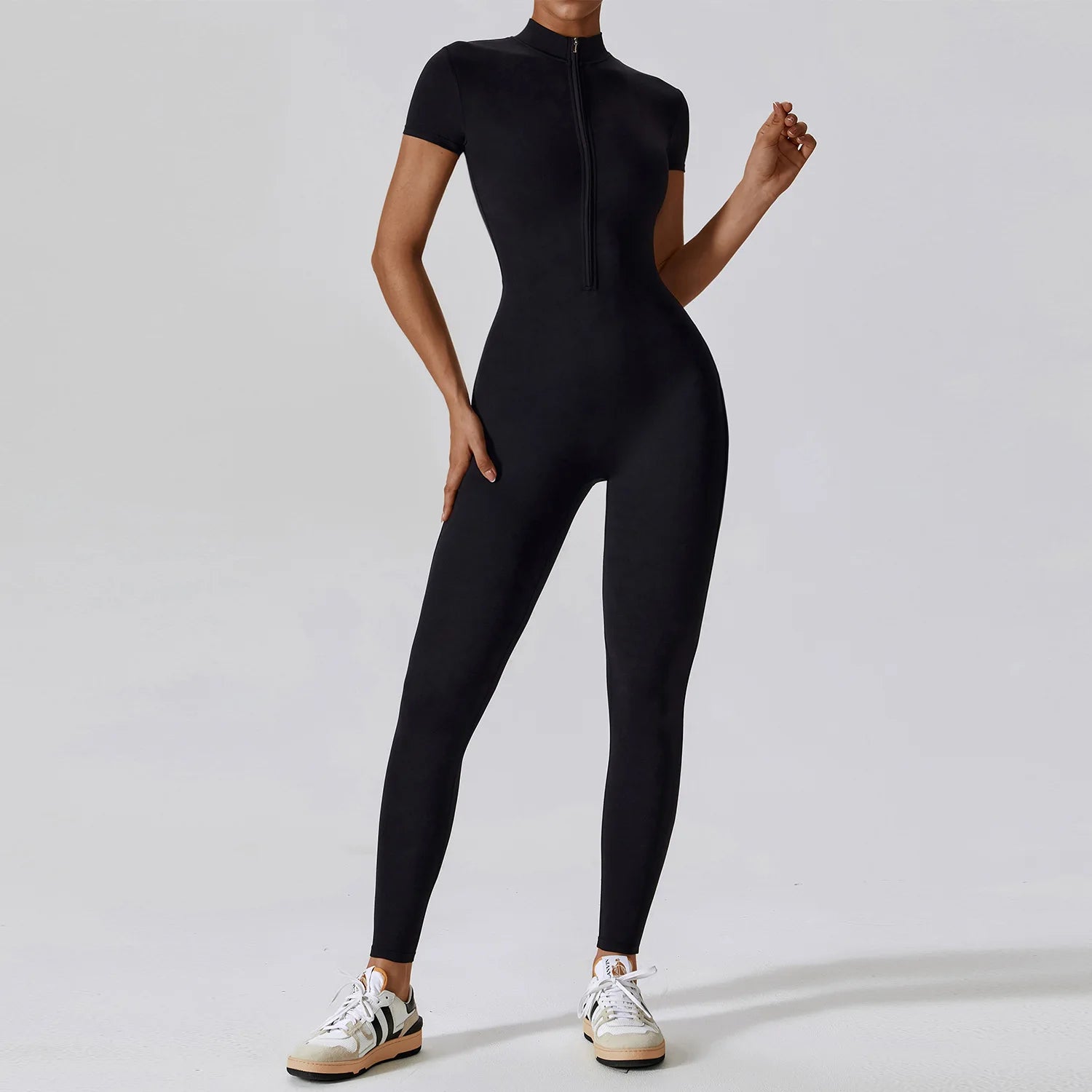 Women'S Tracksuit Yoga Set Yoga Jumpsuits One Piece Workout Short Sleeve Rompers Sportswear Gym Set Workout Clothes for Women