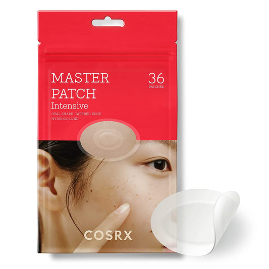 Master Patch Intensive 36 Patches | Oval-Shaped Hydrocolloid Pimple Patch with Tea Tree Oil | Quick & Easy Blemish, Zit, Spot Treatment | Salicylic Acid & Tea Tree Oil | Korean Skin Care